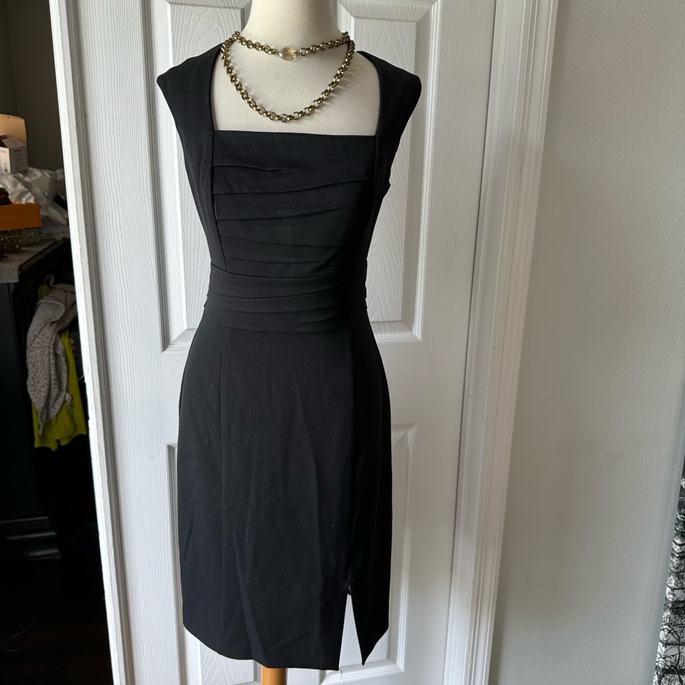 White House black market , square neck work dress size 2